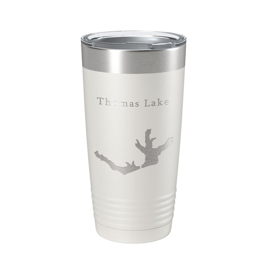 Thomas Lake IN Map Tumbler Travel Mug Gift Insulated Laser Engraved Coffee Cup 20 oz Indiana