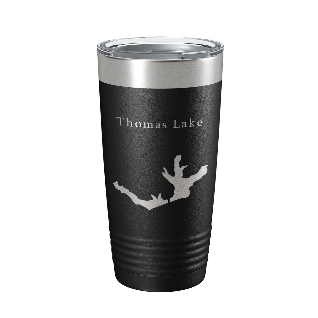 Thomas Lake IN Map Tumbler Travel Mug Gift Insulated Laser Engraved Coffee Cup 20 oz Indiana