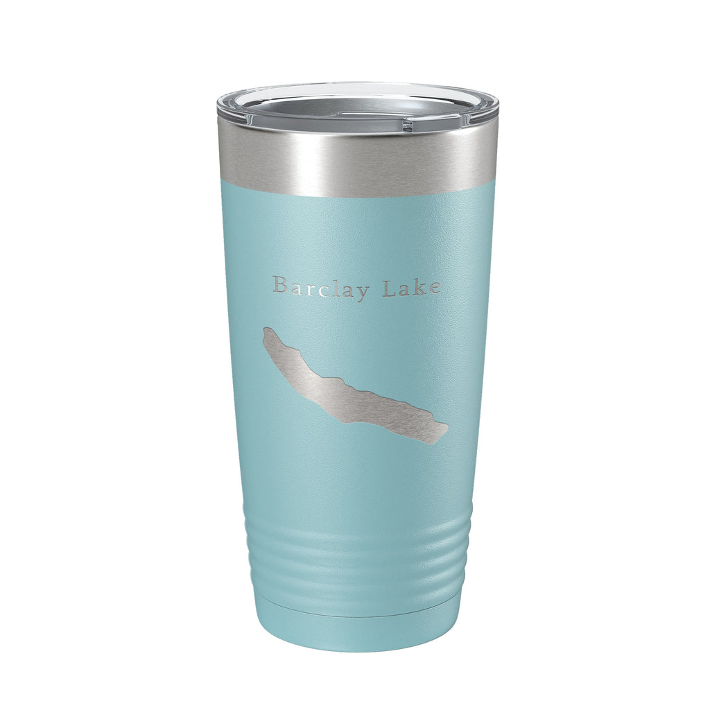 Barclay Lake Map Tumbler Travel Mug Insulated Laser Engraved Coffee Cup Washington 20 oz