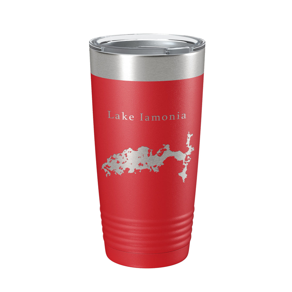 Lake Iamonia Map Tumbler Travel Mug Insulated Laser Engraved Coffee Cup Florida 20 oz