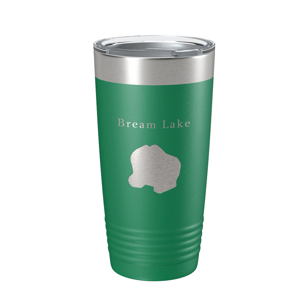 Bream Lake Map Tumbler Travel Mug Insulated Laser Engraved Coffee Cup Florida 20 oz