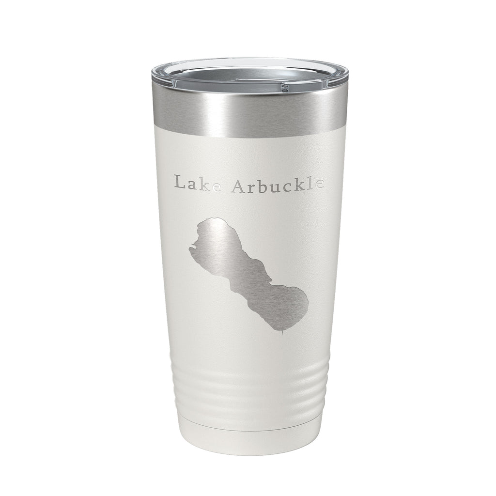 Lake Arbuckle Map Tumbler Travel Mug Insulated Laser Engraved Coffee Cup Florida 20 oz