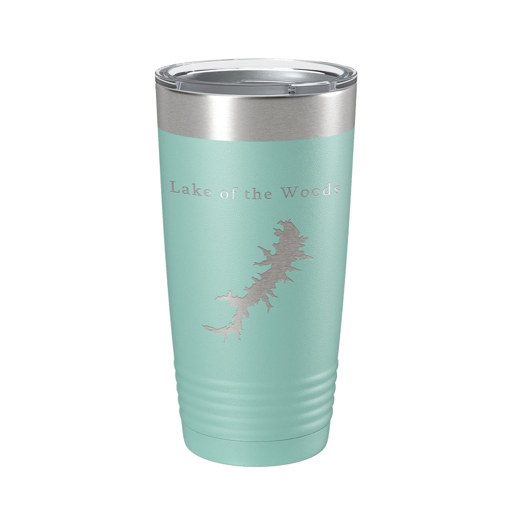 Lake of the Woods Map Tumbler Travel Mug Insulated Laser Engraved Coffee Cup Virginia 20 oz