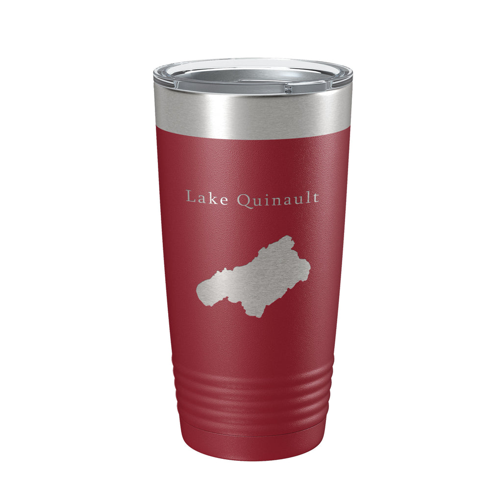 Lake Quinault Map Tumbler Travel Mug Insulated Laser Engraved Coffee Cup Washington 20 oz