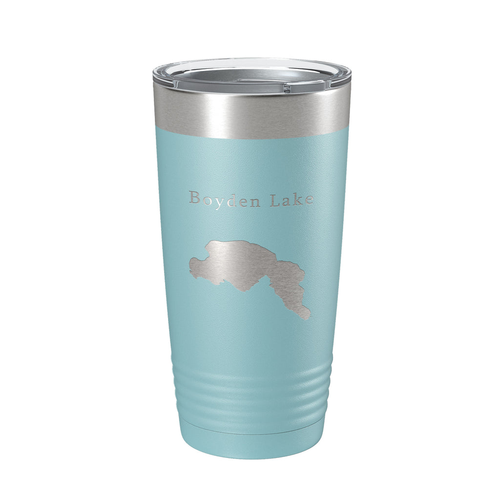 Boyden Lake Map Tumbler Travel Mug Insulated Laser Engraved Coffee Cup Maine 20 oz
