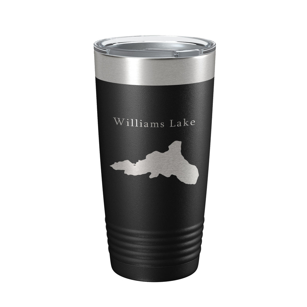 Williams Lake Map Tumbler Travel Mug Insulated Laser Engraved Coffee Cup Idaho 20 oz