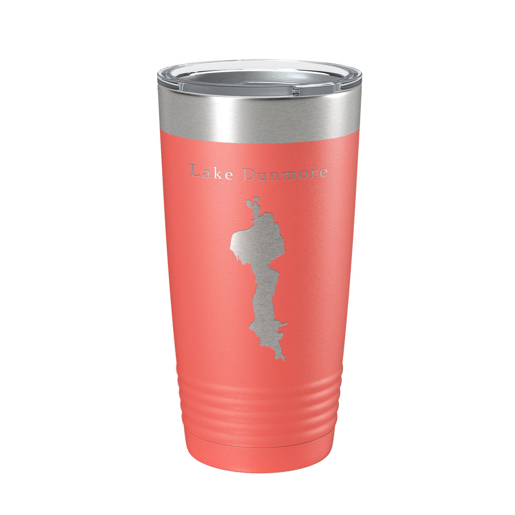 Lake Dunmore Map Tumbler Travel Mug Insulated Laser Engraved Coffee Cup Vermont 20 oz