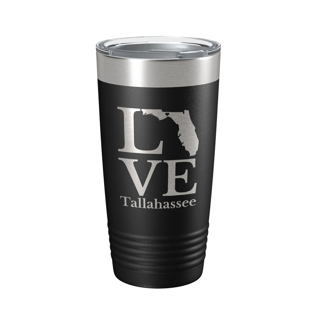 Tallahassee FL Love Tumbler Travel Mug Insulated Laser Engraved Coffee Cup Florida Gift 20 oz