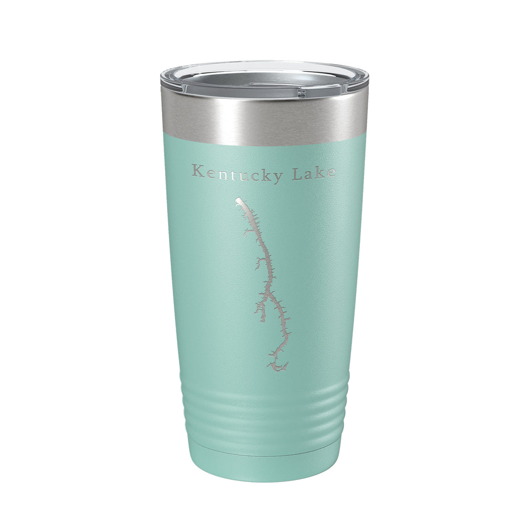 Kentucky Lake Map Tumbler Travel Mug Insulated Laser Engraved Coffee Cup Kentucky, Tennessee 20 oz