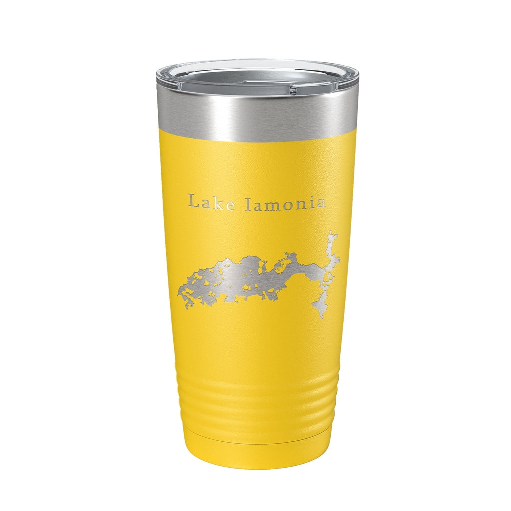 Lake Iamonia Map Tumbler Travel Mug Insulated Laser Engraved Coffee Cup Florida 20 oz