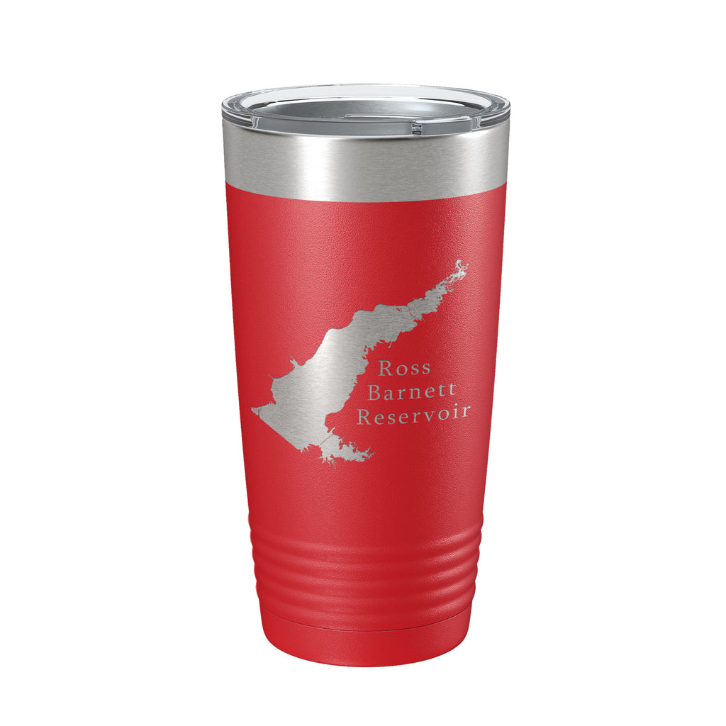 Ross R Barnett Reservoir The Rez Tumbler Lake Map Travel Mug Insulated Laser Engraved Coffee Cup Mississippi 20 oz