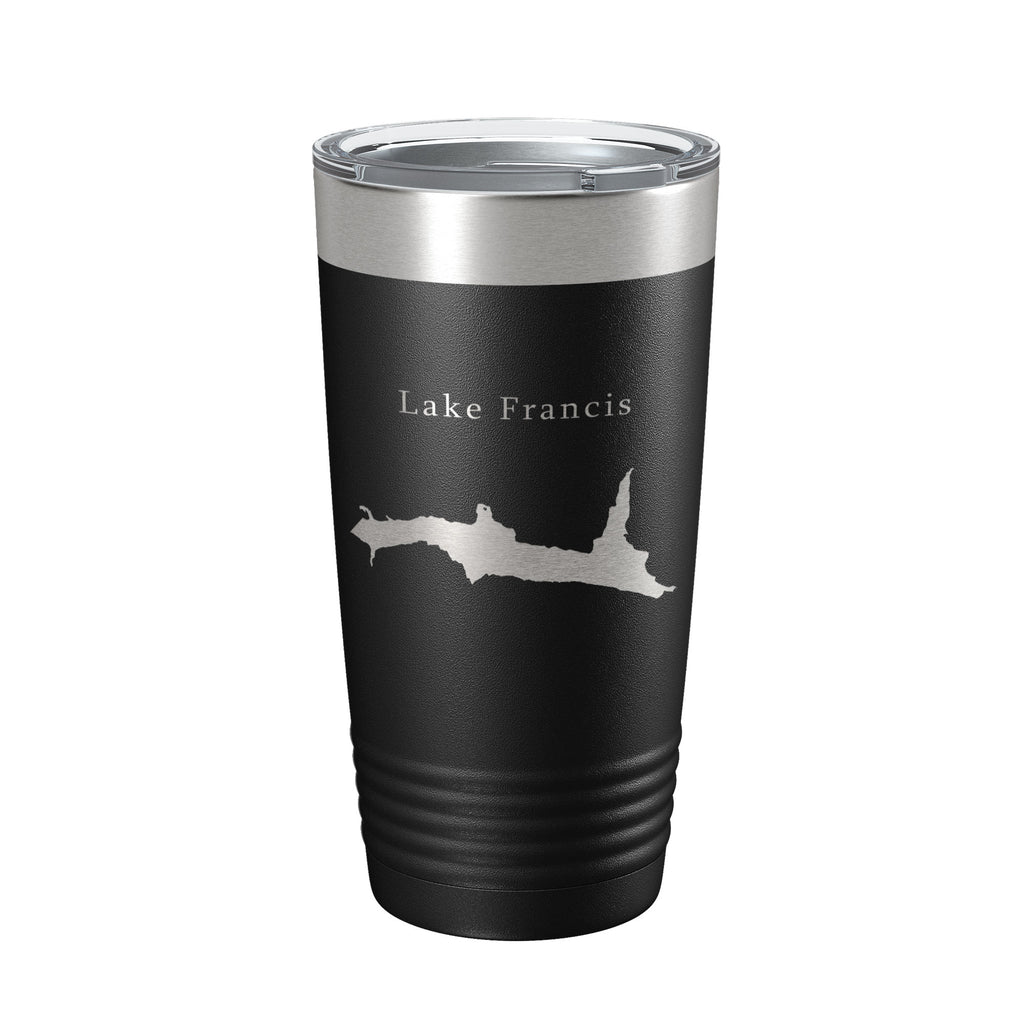Lake Francis Map Tumbler Travel Mug Insulated Laser Engraved Coffee Cup New Hampshire 20 oz