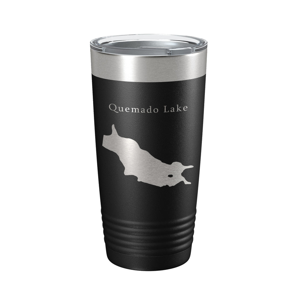 Quemado Lake Map Tumbler Travel Mug Insulated Laser Engraved Coffee Cup New Mexico 20 oz
