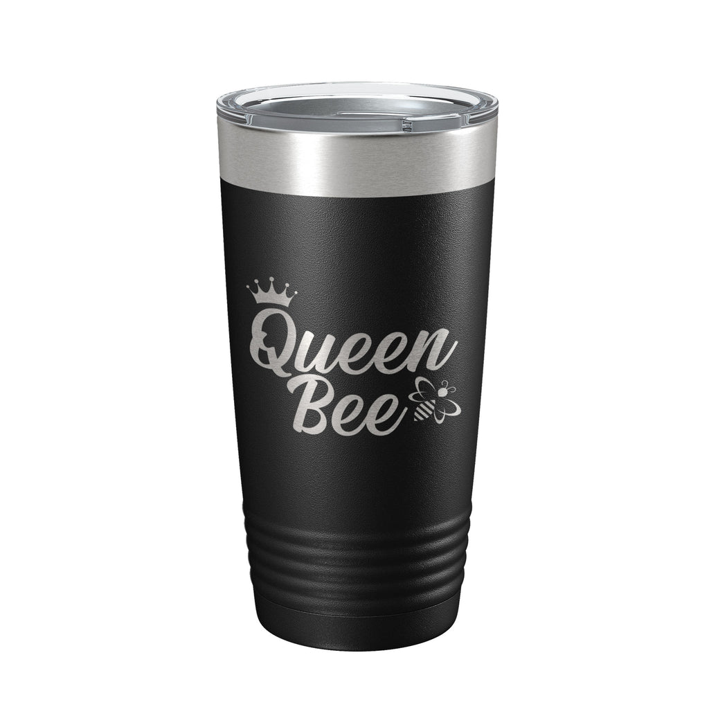Queen Bee Tumbler Travel Mug Gift Insulated Laser Engraved Coffee Cup 20 oz