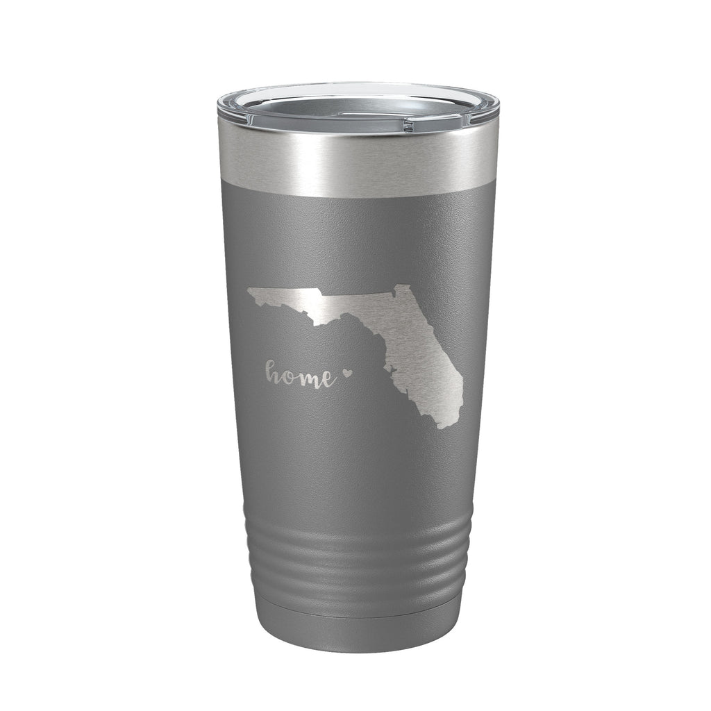 Florida Tumbler Home State Travel Mug Insulated Laser Engraved Map Coffee Cup 20 oz