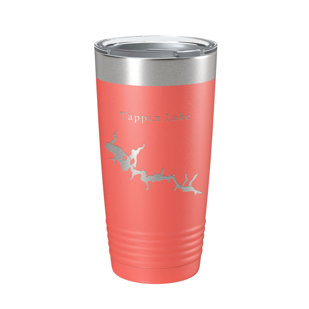 Tappan Lake Map Tumbler Travel Mug Insulated Laser Engraved Coffee Cup Ohio 20 oz