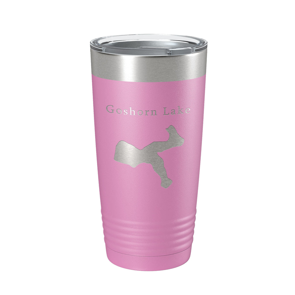 Goshorn Lake Map Tumbler Travel Mug Insulated Laser Engraved Coffee Cup Michigan 20 oz