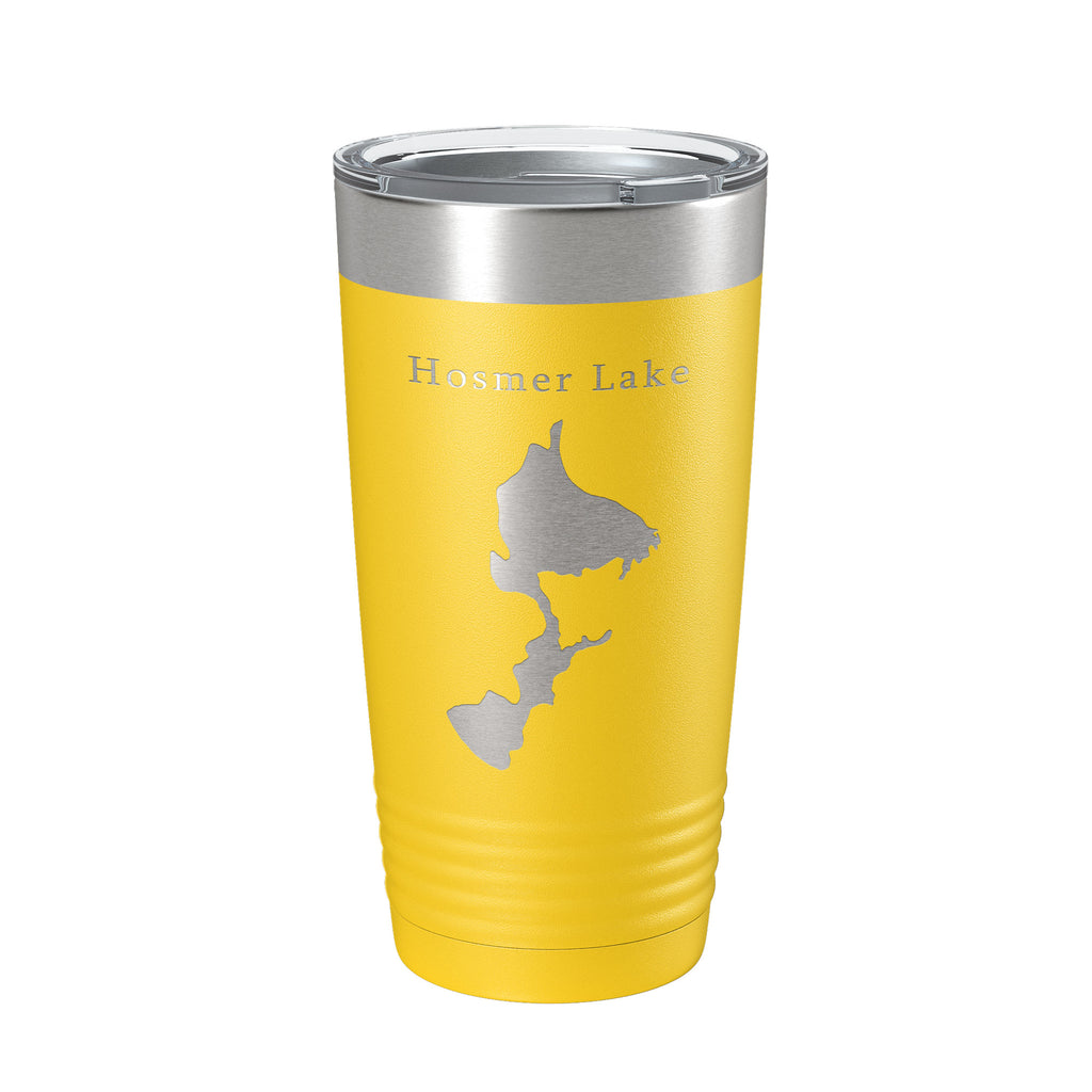 Hosmer Lake Map Tumbler Travel Mug Insulated Laser Engraved Coffee Cup Oregon 20 oz