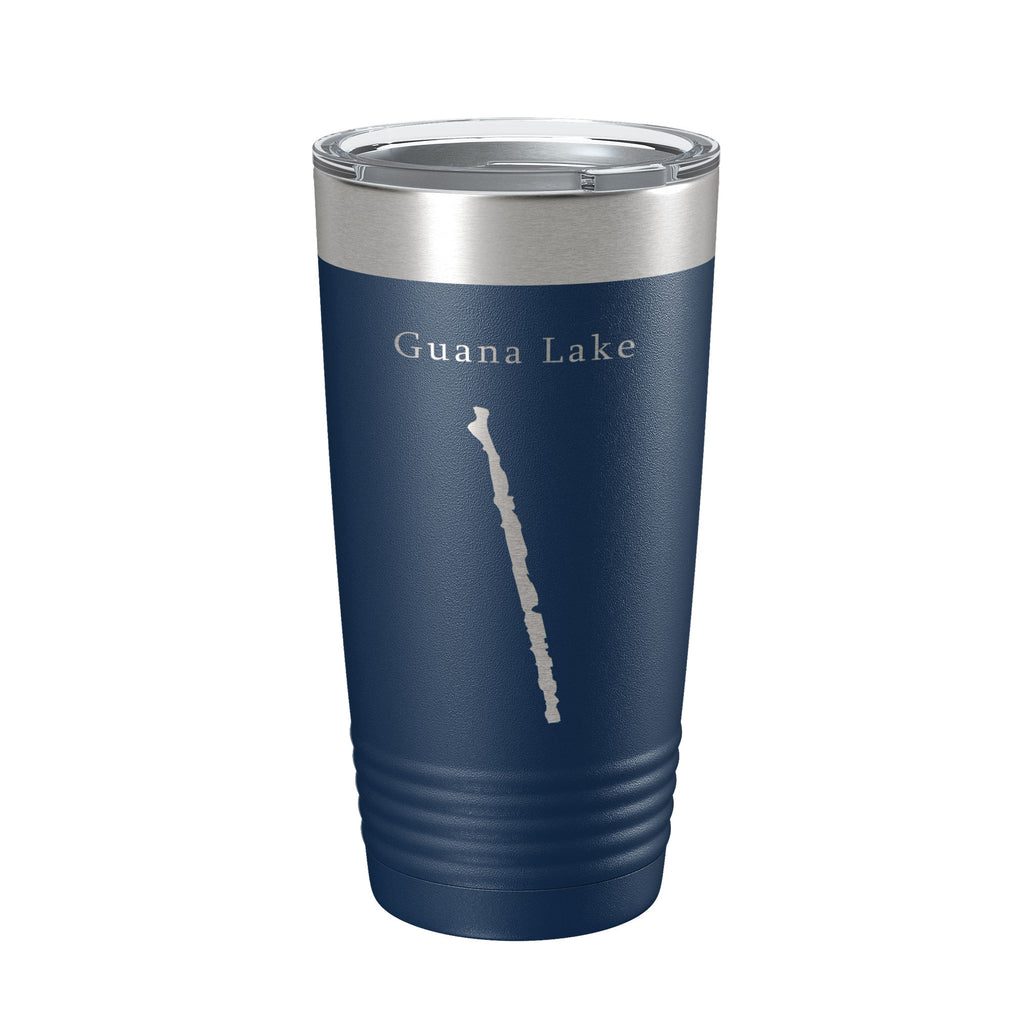 Guana Lake Map Tumbler Travel Mug Insulated Laser Engraved Coffee Cup Florida 20 oz