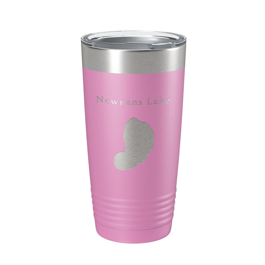 Newnans Lake Map Tumbler Travel Mug Insulated Laser Engraved Coffee Cup Florida 20 oz
