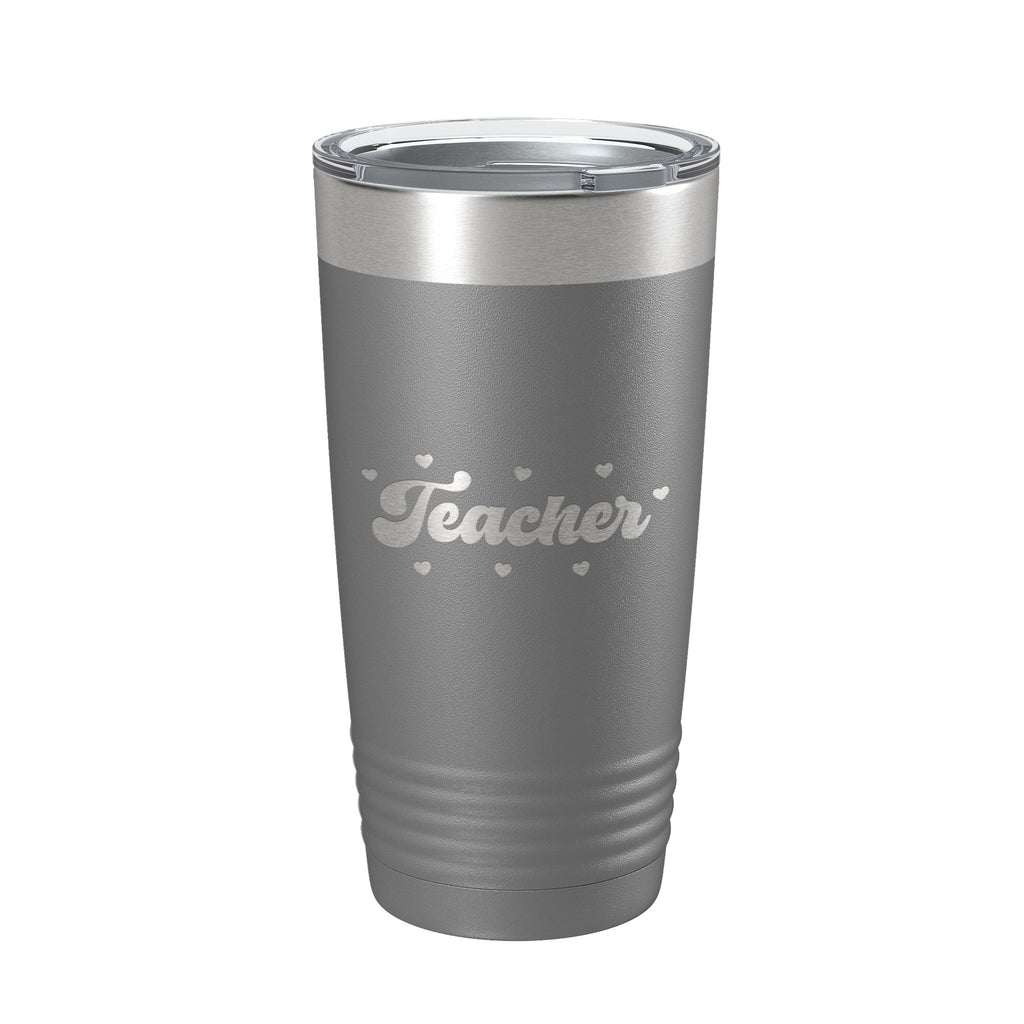 Teacher Valentine's Day Tumbler Gift Travel Mug Insulated Laser Engraved Coffee Cup 20 oz
