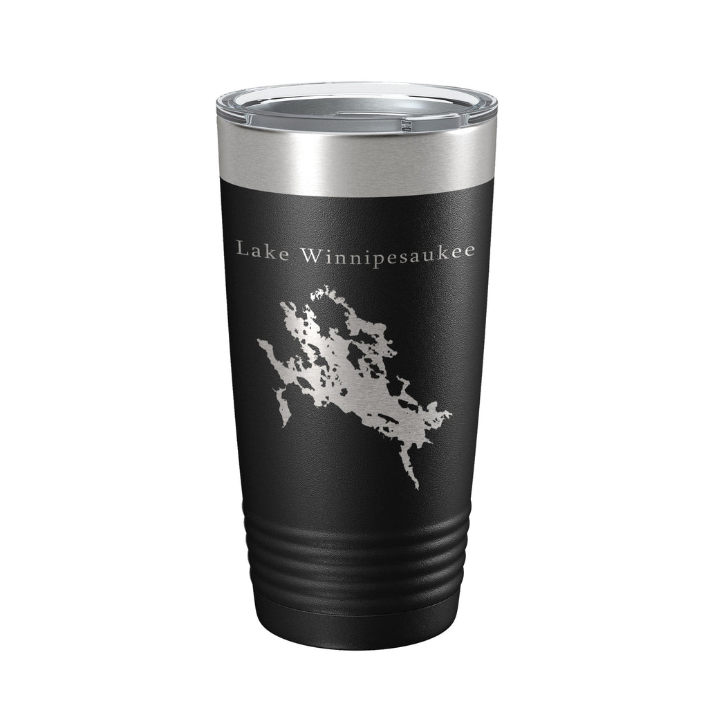 Lake Winnipesaukee Map Tumbler Travel Mug Insulated Laser Engraved Coffee Cup New Hampshire 20 oz