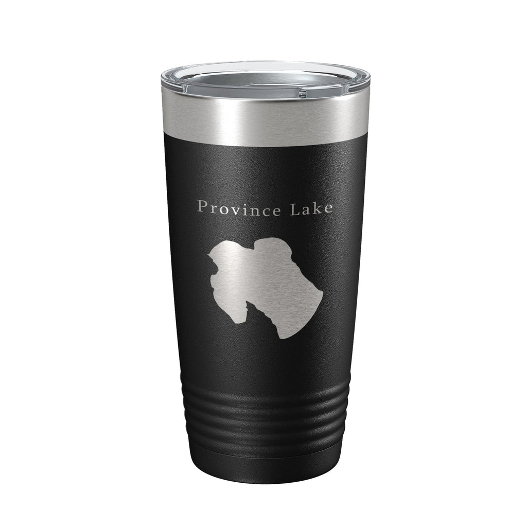 Province Lake Map Tumbler Travel Mug Insulated Laser Engraved Coffee Cup New Hampshire 20 oz