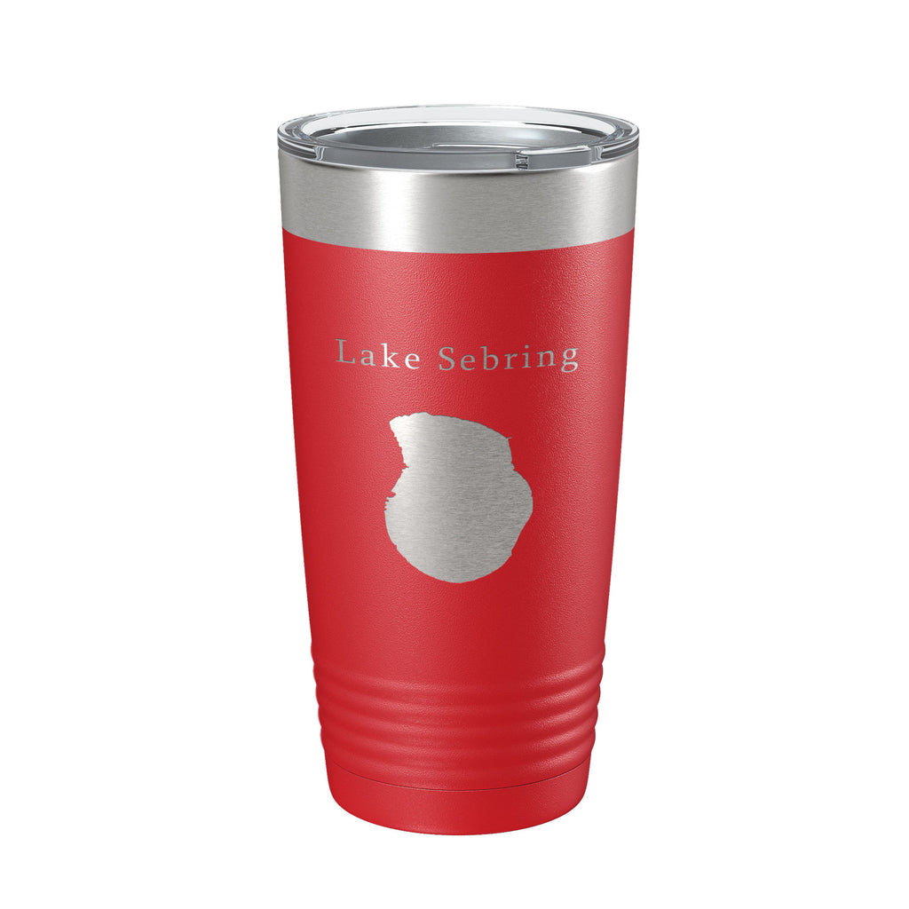 Lake Sebring Map Tumbler Travel Mug Insulated Laser Engraved Coffee Cup Florida 20 oz