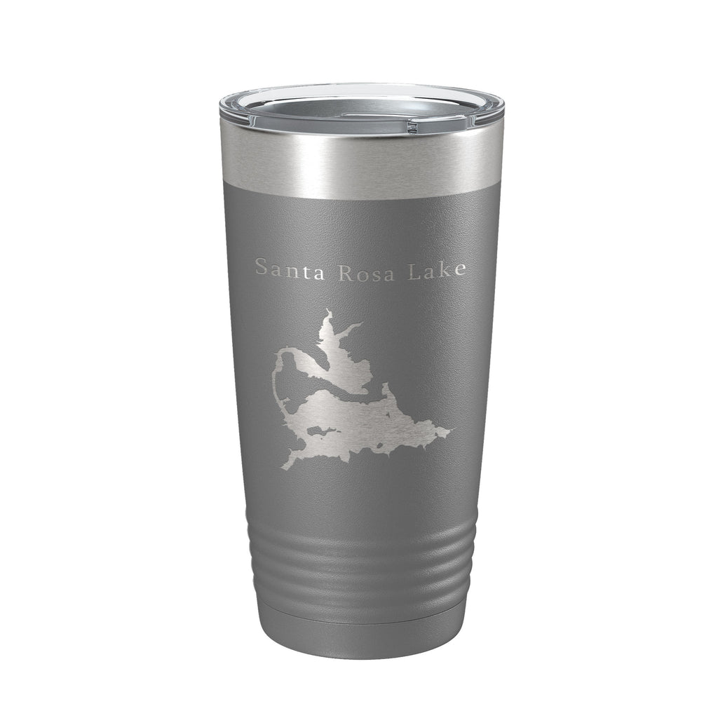Santa Rosa Lake Map Tumbler Travel Mug Insulated Laser Engraved Coffee Cup New Mexico 20 oz
