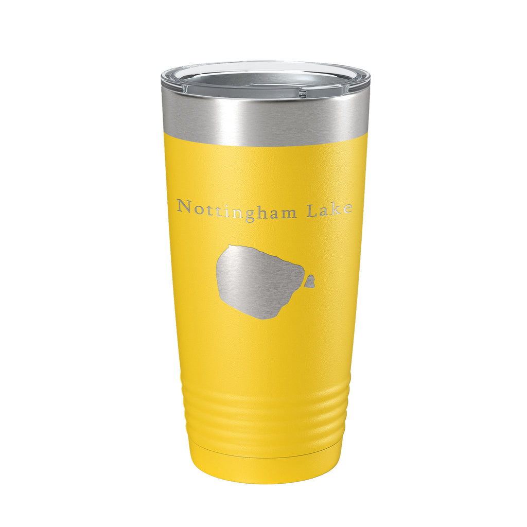 Nottingham Lake Map Tumbler Travel Mug Insulated Laser Engraved Coffee Cup Colorado 20 oz