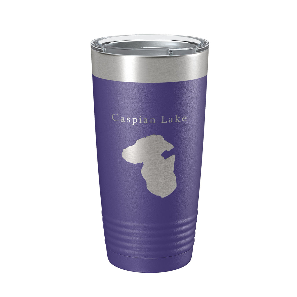Caspian Lake Map Tumbler Travel Mug Insulated Laser Engraved Coffee Cup Vermont 20 oz