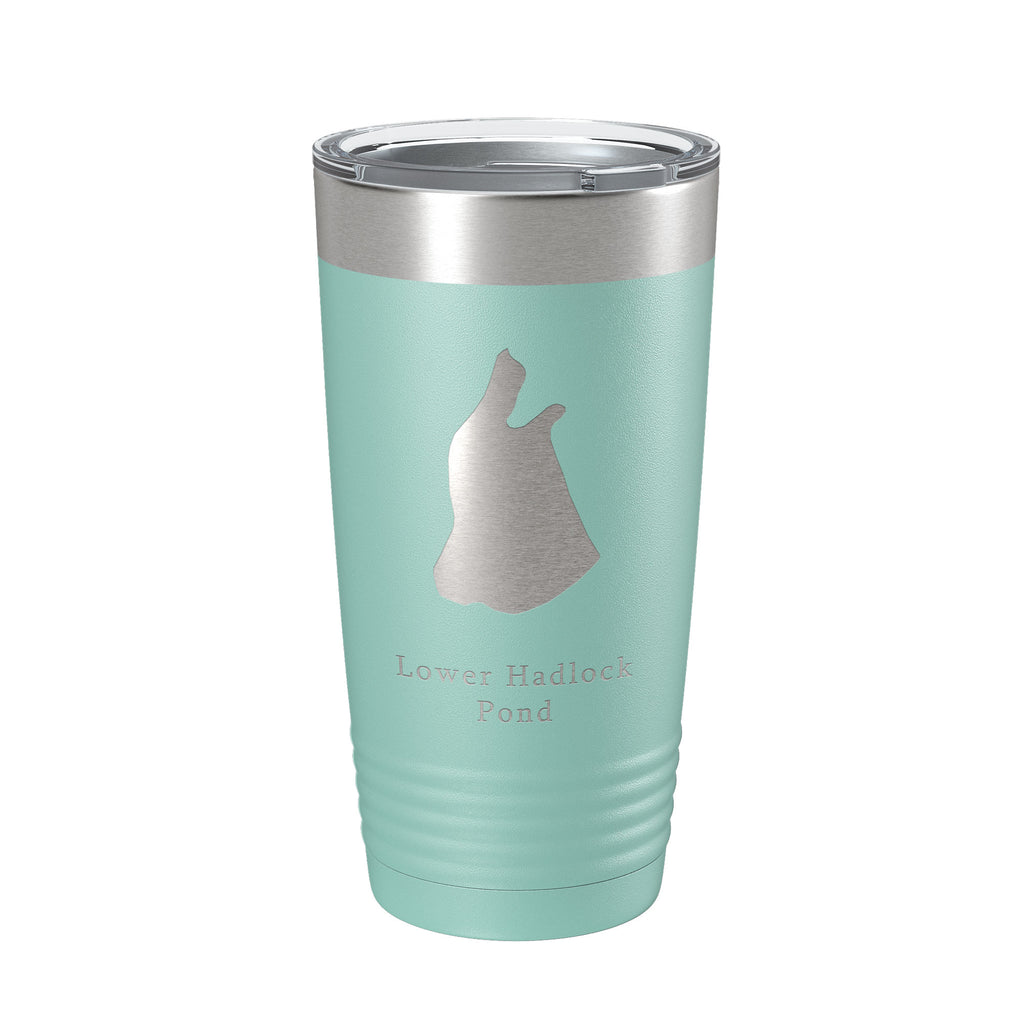 Lower Hadlock Pond Tumbler Lake Map Travel Mug Insulated Laser Engraved Coffee Cup Acadia Maine 20 oz