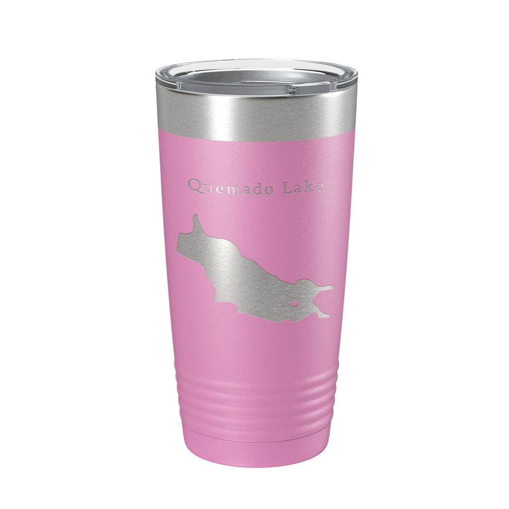 Quemado Lake Map Tumbler Travel Mug Insulated Laser Engraved Coffee Cup New Mexico 20 oz