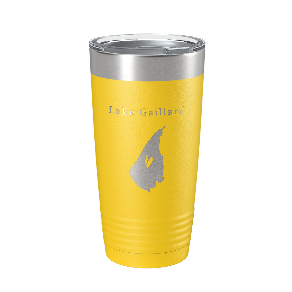 Lake Gaillard Map Tumbler Travel Mug Insulated Laser Engraved Coffee Cup Connecticut 20 oz