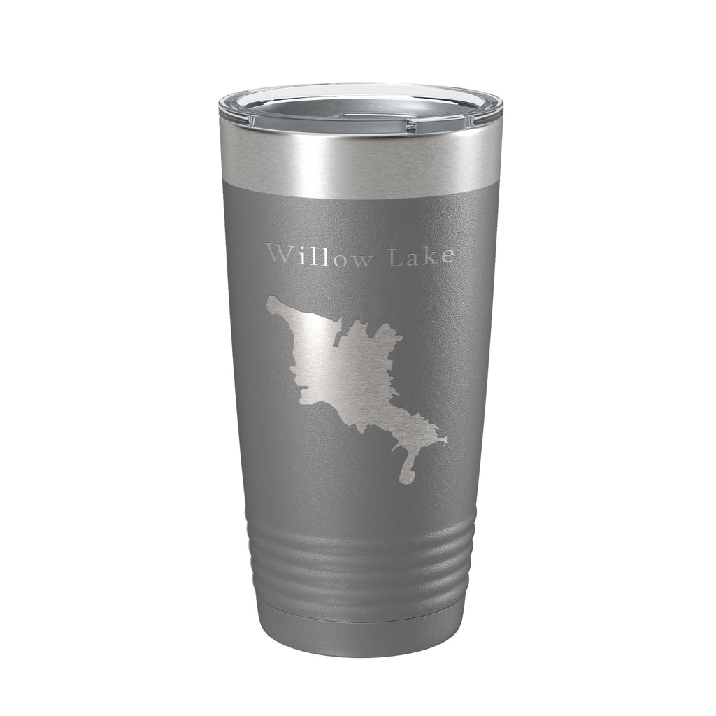 Willow Creek Lake Map Tumbler Travel Mug Insulated Laser Engraved Coffee Cup Arizona 20 oz