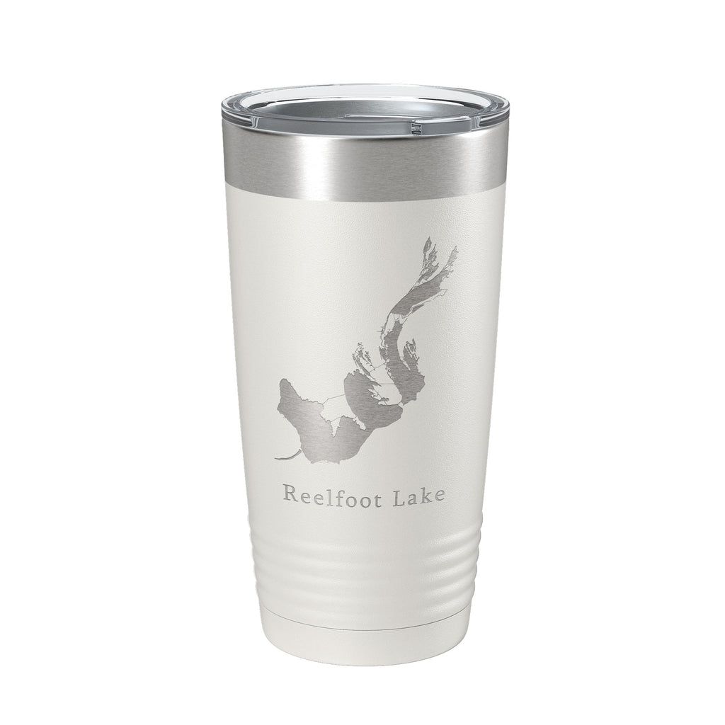 Reelfoot Lake Map Tumbler Travel Mug Insulated Laser Engraved Coffee Cup Tennessee Kentucky 20 oz