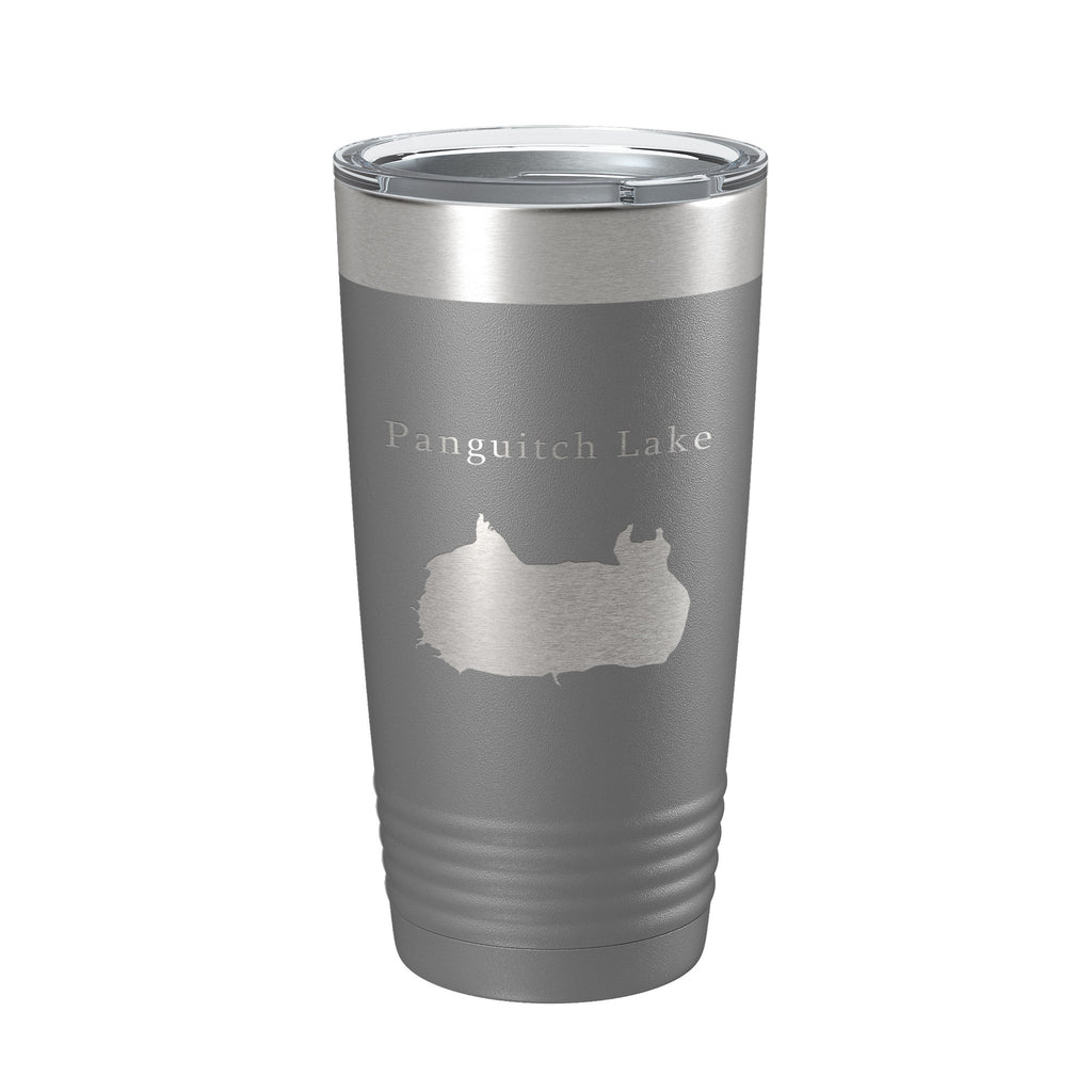 Panguitch Lake Map Tumbler Travel Mug Insulated Laser Engraved Coffee Cup Utah 20 oz