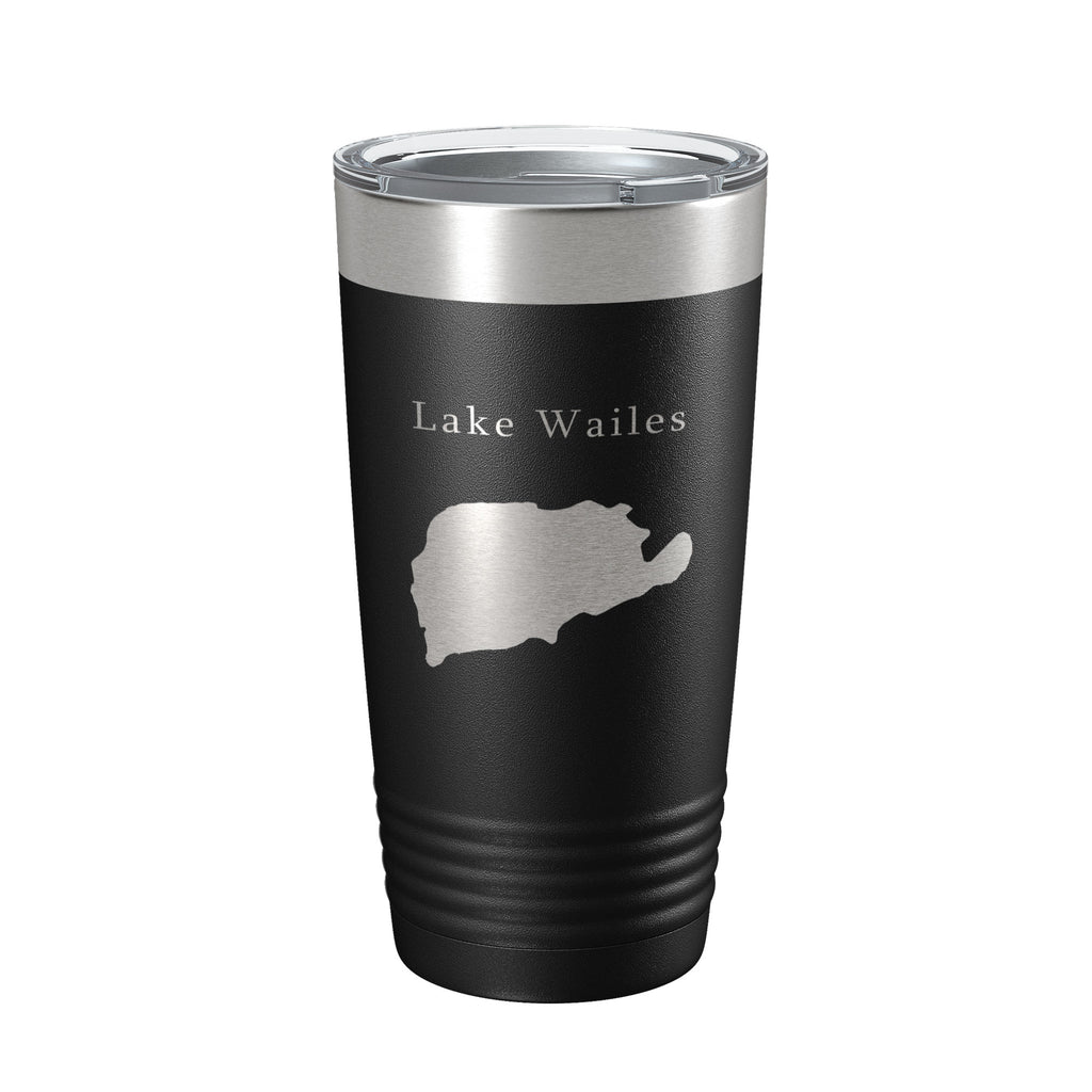 Lake Wailes Wales Map Tumbler Travel Mug Insulated Laser Engraved Coffee Cup Florida 20 oz