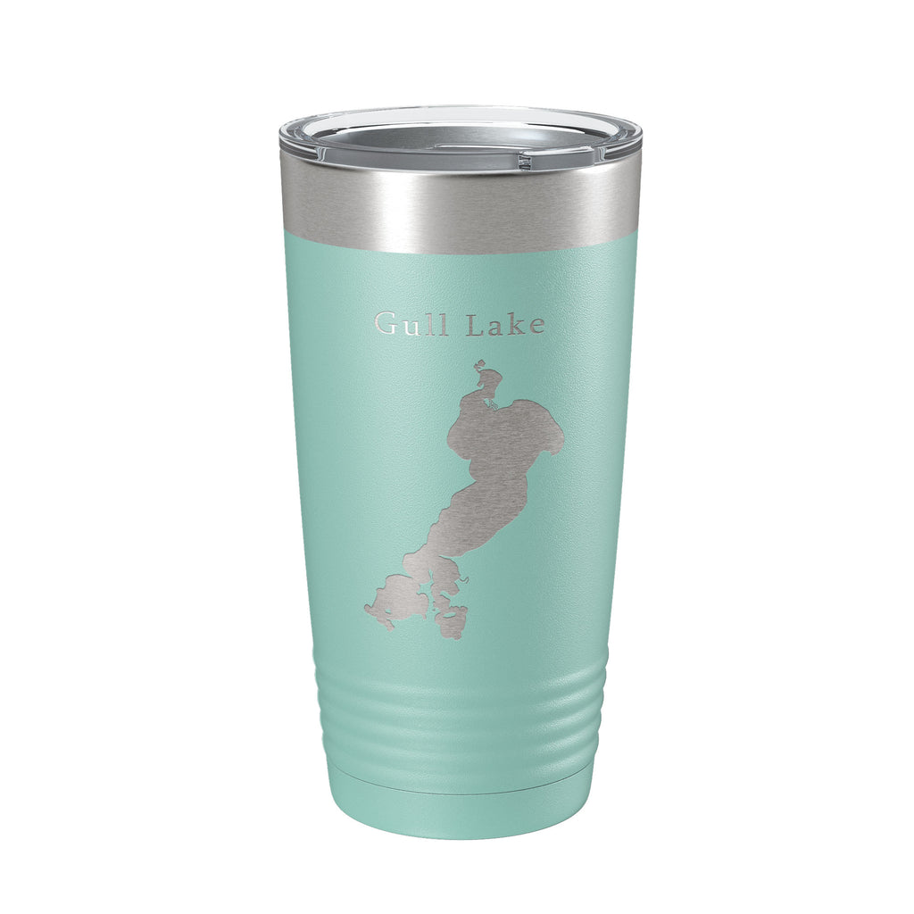 Gull Lake Map Tumbler Travel Mug Insulated Laser Engraved Coffee Cup Minnesota 20 oz