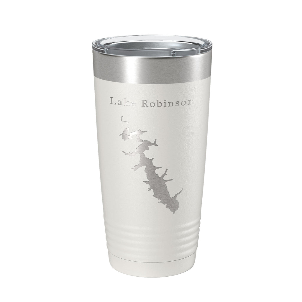 Lake Robinson Map Tumbler Travel Mug Insulated Laser Engraved Coffee Cup South Carolina 20 oz