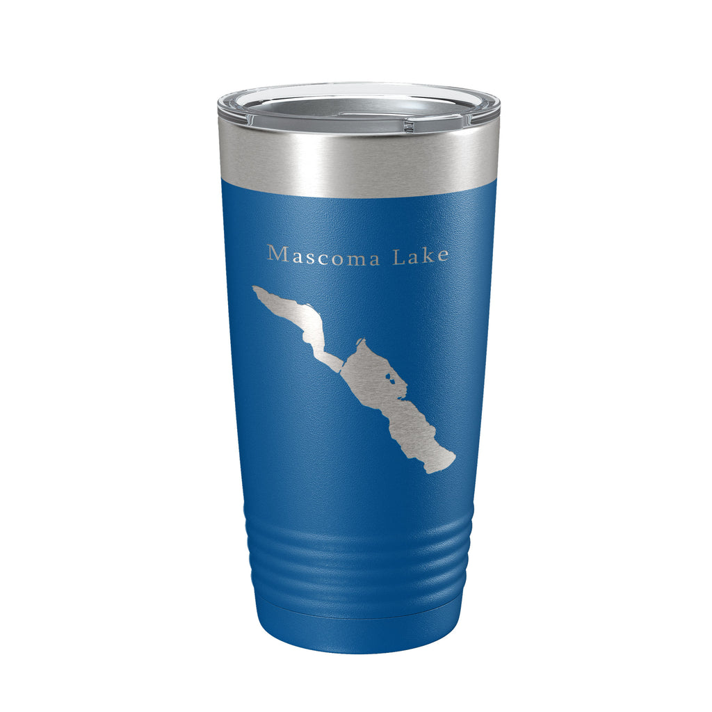 Mascoma Lake Map Tumbler Travel Mug Insulated Laser Engraved Coffee Cup New Hampshire 20 oz