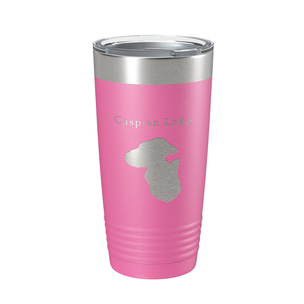 Caspian Lake Map Tumbler Travel Mug Insulated Laser Engraved Coffee Cup Vermont 20 oz