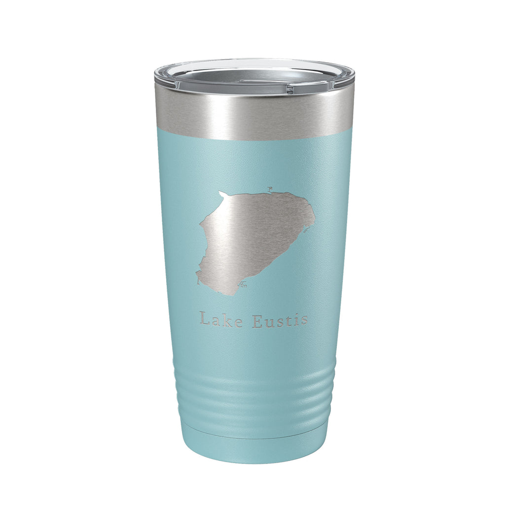 Lake Eustis Map Tumbler Travel Mug Insulated Laser Engraved Coffee Cup Florida 20 oz