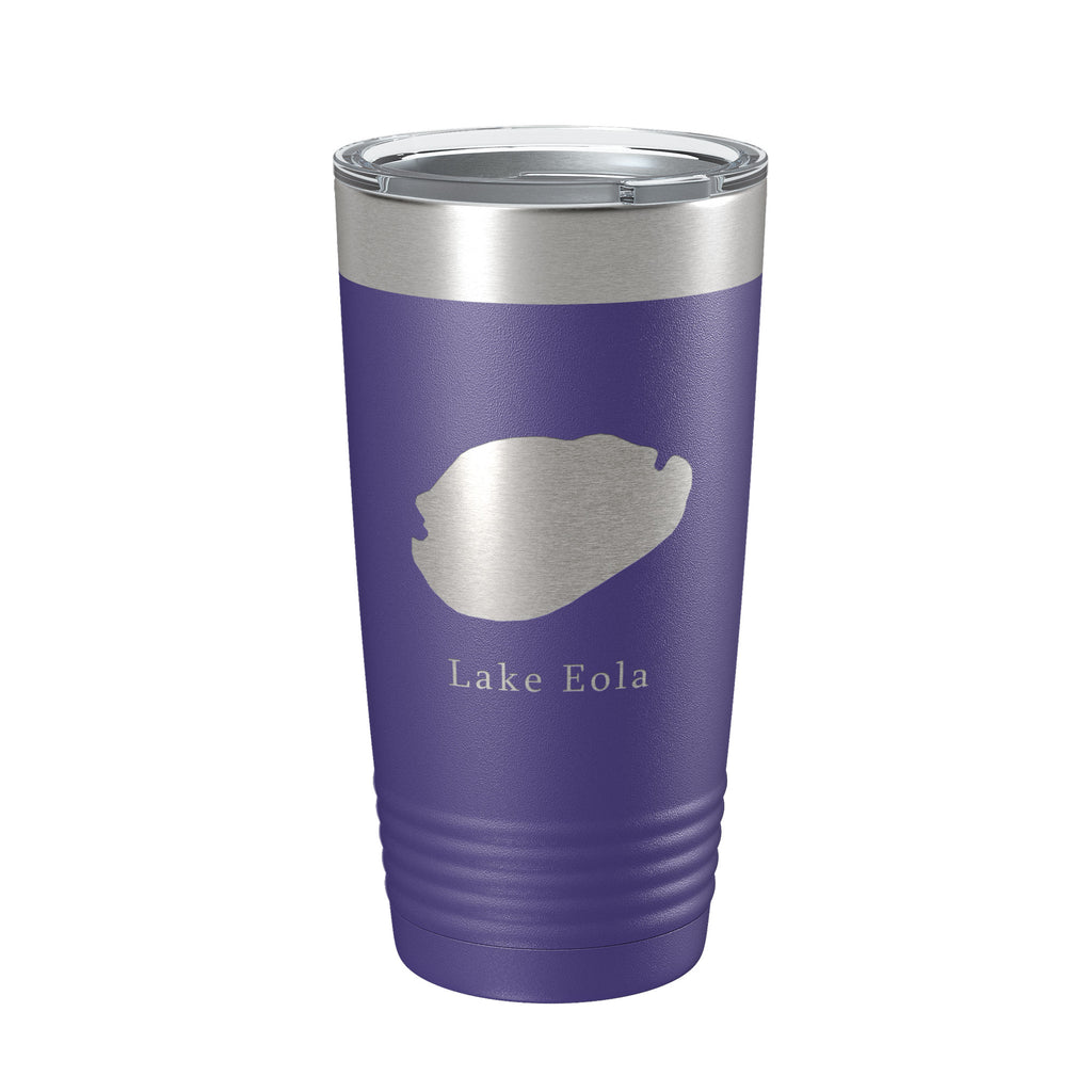 Lake Eola Map Tumbler Travel Mug Insulated Laser Engraved Coffee Cup Orlando Florida 20 oz