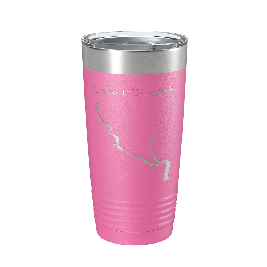 Lake Lillinonah Map Tumbler Travel Mug Insulated Laser Engraved Coffee Cup Housatonic River Connecticut 20 oz