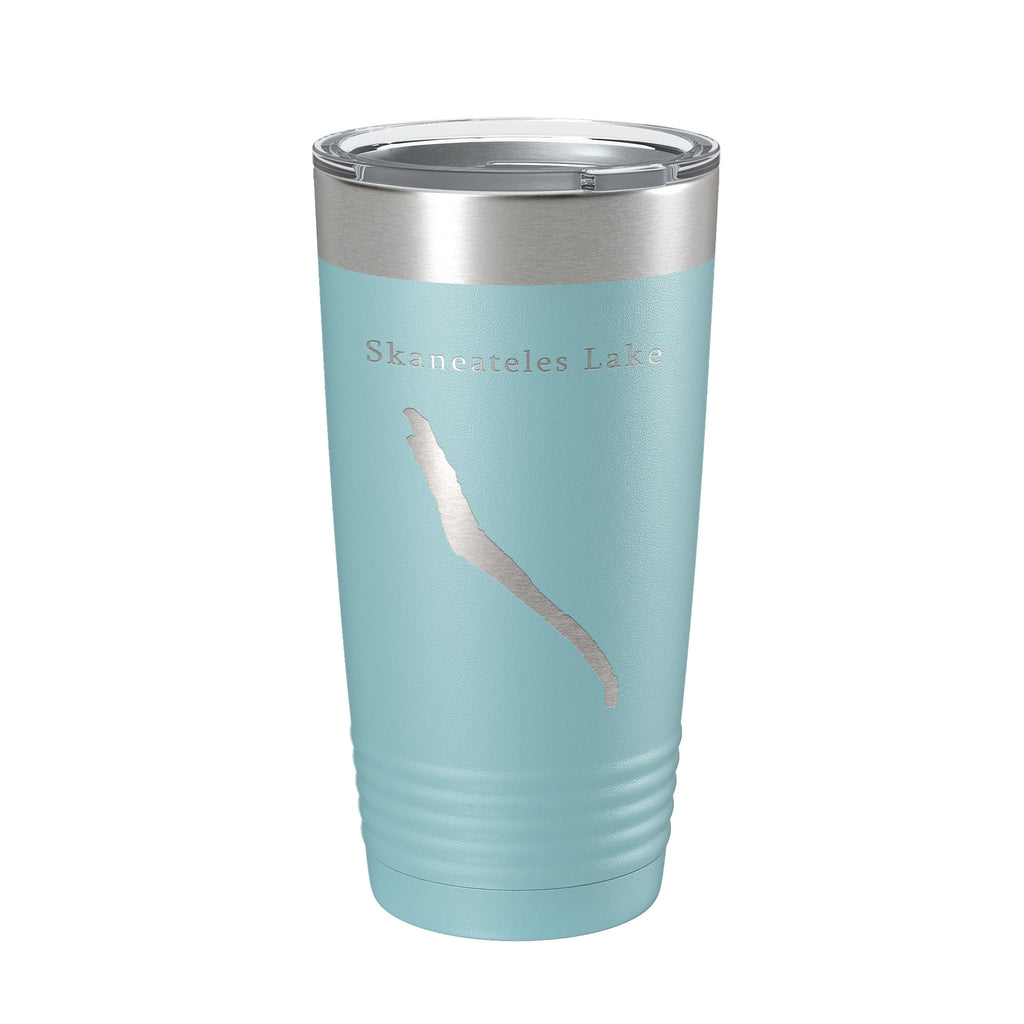 Skaneateles Lake Map Tumbler Travel Mug Insulated Laser Engraved Coffee Cup New York 20 oz