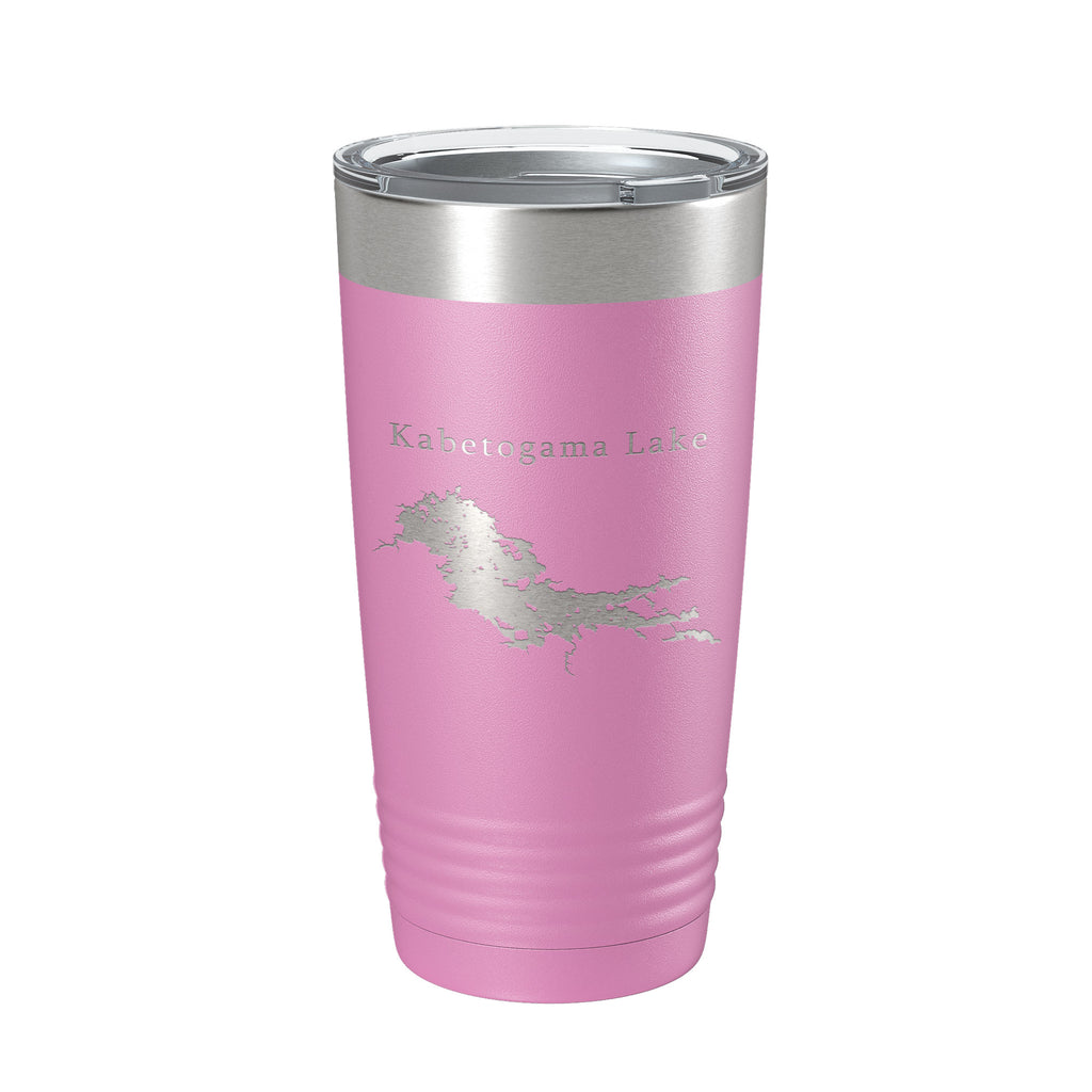 Kabetogama Lake Map Tumbler Travel Mug Insulated Laser Engraved Coffee Cup Minnesota 20 oz