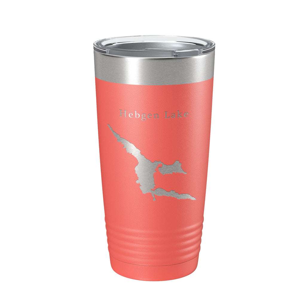 Hebgen Lake Map Tumbler Travel Mug Insulated Laser Engraved Coffee Cup Montana 20 oz