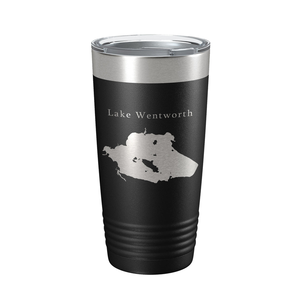 Lake Wentworth Map Tumbler Travel Mug Insulated Laser Engraved Coffee Cup New Hampshire 20 oz
