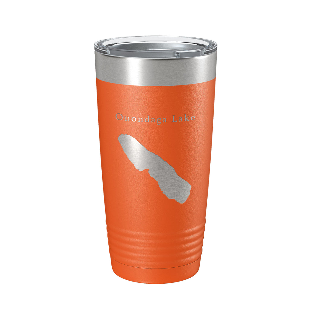 Onondaga Lake Map Tumbler Travel Mug Insulated Laser Engraved Coffee Cup Syracuse New York 20 oz